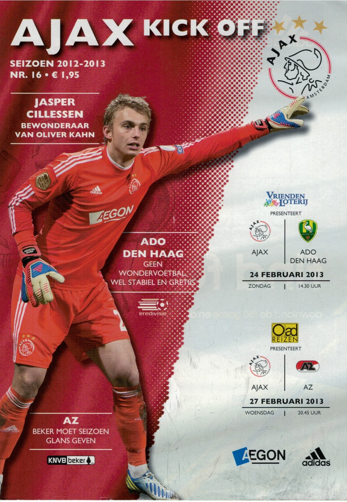 AZ Programma 27-feb-2013 ajax uit beker